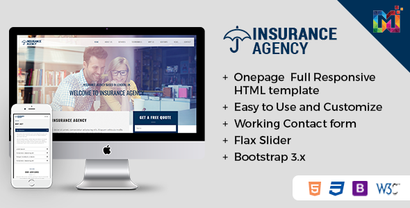 Insurance - Responsive HTML Template - Business Corporate