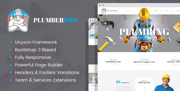 PlumberPlus - Handyman Services WordPress Theme - Business Corporate