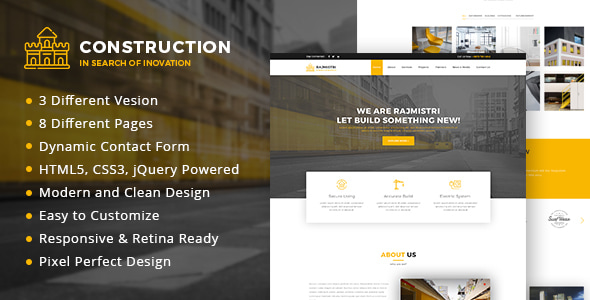 Construction - HTML Template - Business Corporate