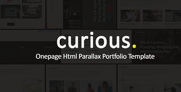 Curious - Onepage Parallax - Creative Site Templates