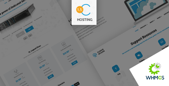 CloudOcean - Responsive Hosting HTML5 & WHMCS7 Template - Hosting Technology