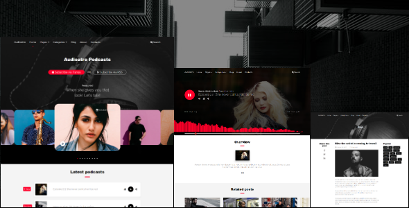 Audioatro - Multipurpose Audio WordPress Theme - Music and Bands Entertainment