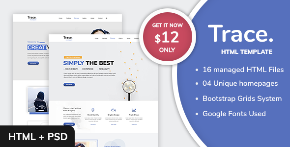 Trace - Business and Corporate Multipurpose HTML Template - Creative Site Templates