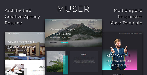 Muser_Multipurpose Creative Muse Template - Creative Muse Templates