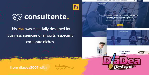 Consultente - Corporate Business & Agency PSD Template - Business Corporate