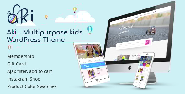 Aki - Multipurpose Kids WordPress Theme - Children Retail