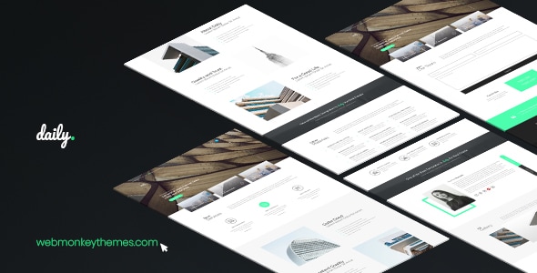 Daily - PSD Template - Photoshop UI Templates