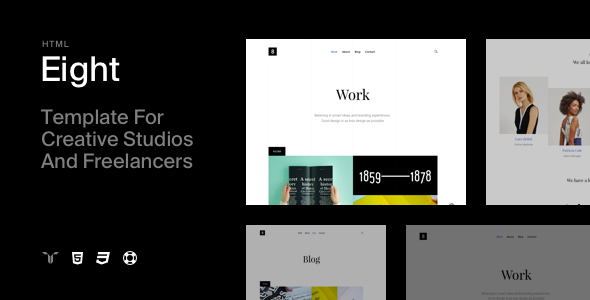 Eight - Responsive Portfolio HTML5 Template - Portfolio Creative
