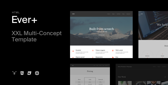 Ever+ | Responsive Multi-purpose HTML Template - Creative Site Templates