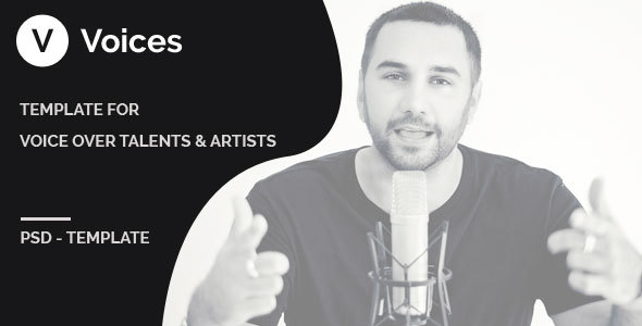 Voices - PSD Template - Film & TV Entertainment