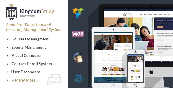 Kingdom Study - WP Learning Management System WordPress Theme - Education WordPress