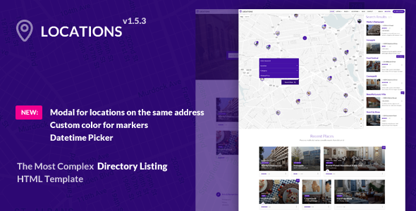Directory Listing Template - Locations - Corporate Site Templates