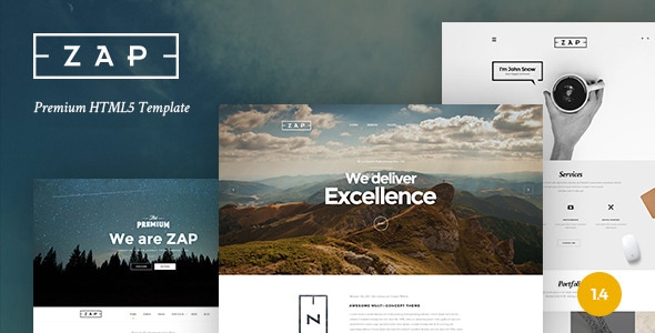 ZAP - Multi-Purpose HTML5 Template - Corporate Site Templates