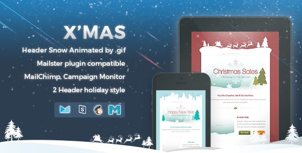 X'mas - Responsive Email Template - Newsletters Email Templates