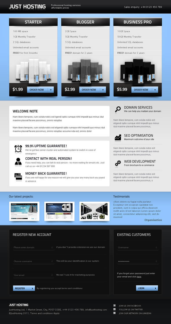 Just Hosting - Hosting Technology