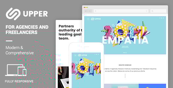 Upper Responsive Muse Template | Modern & Comprehensive Portfolio - Creative Muse Templates