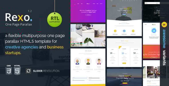 Rexo - One Page Parallax - Creative Site Templates