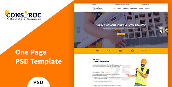 Construc – Construction PSD Template - Business Corporate