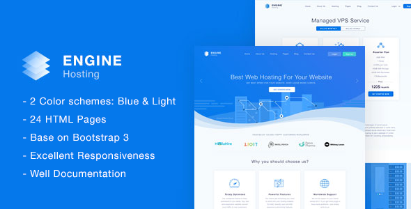 Engine Hosting - HTML Template - Hosting Technology