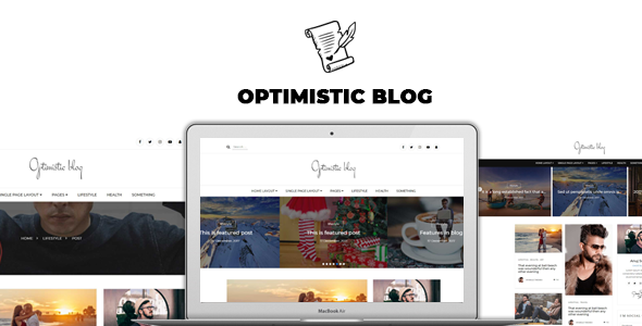 Optimistic Blog -Clean HTML Blog Template - Personal Site Templates