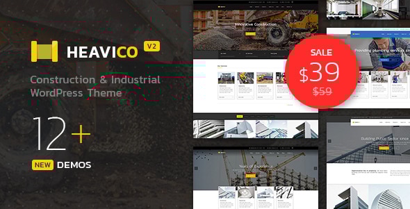 Heavico - Construction & Industrial WordPress Theme - Business Corporate
