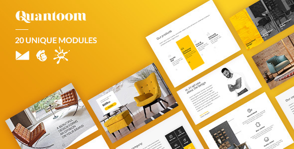 Quantoom Email-Template + Online Builder - Newsletters Email Templates