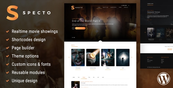 Specto - Cinema WordPress Theme - Film & TV Entertainment