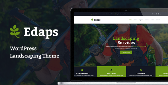 Edaps - WordPress Landscaping Theme - Business Corporate
