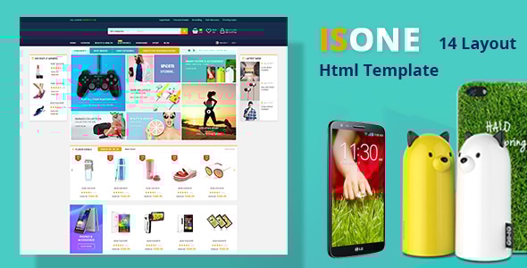 ISONE - Store RTL Multipurpose HTML Template - Retail Site Templates