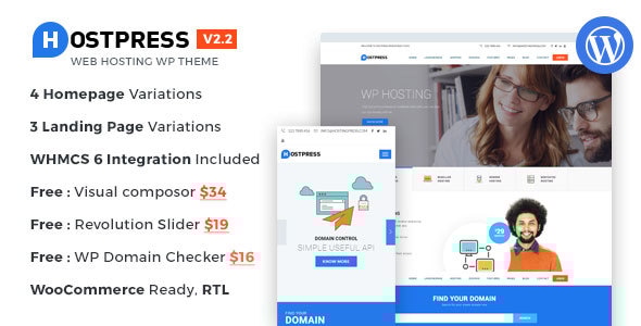 HostingPress - WHMCS Hosting WordPress Theme - Hosting Technology