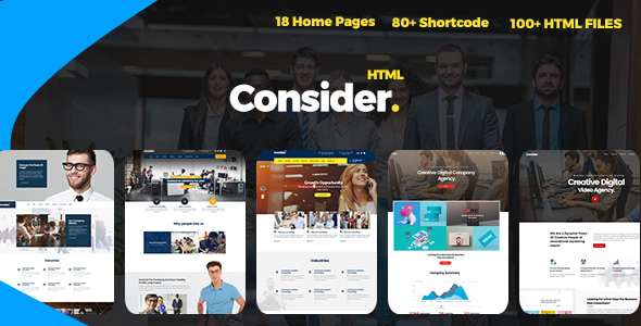 Consider - Multi-Purpose Responsive HTML5 Template - Business Corporate
