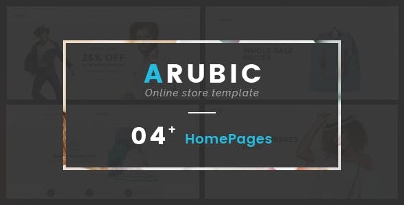 Fashion Modern Website Template using Bootstrap 5 - Arubic - Shopping Retail