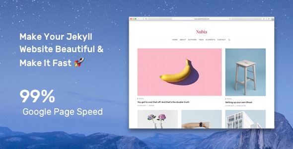 Nubia - Minimal Blog and Magazine Jekyll Theme - Jekyll Jamstack