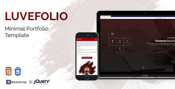 LuveFolio - Minimalist Portfolio Template - Portfolio Creative