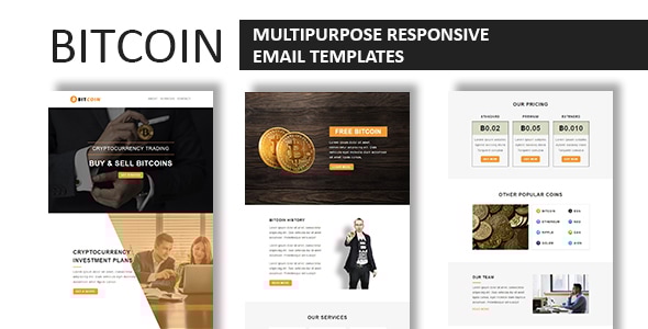 Bitcoin - Multipurpose Responsive Email Template With Online StampReady Builder Access - Newsletters Email Templates