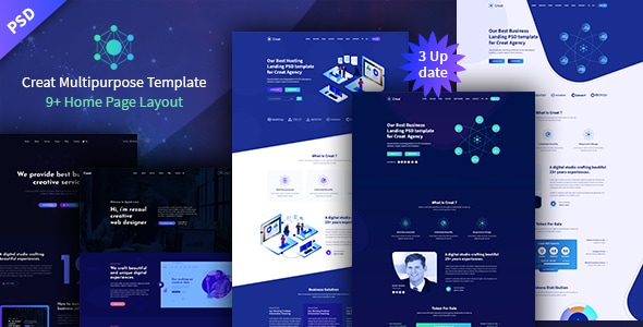 Creat - Creative PSD Template - Business Corporate