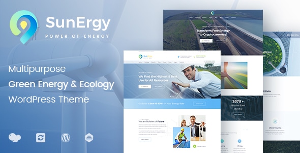 Sunergy - Wind & Solar Green Energy WordPress Theme - Technology WordPress