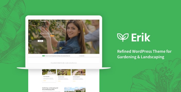 Erik - Refined WordPress Theme for Gardening & Landscaping - Business Corporate