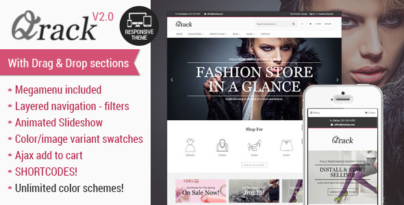 Qrack - Responsive Shopify Theme with sections - Fashion Shopify