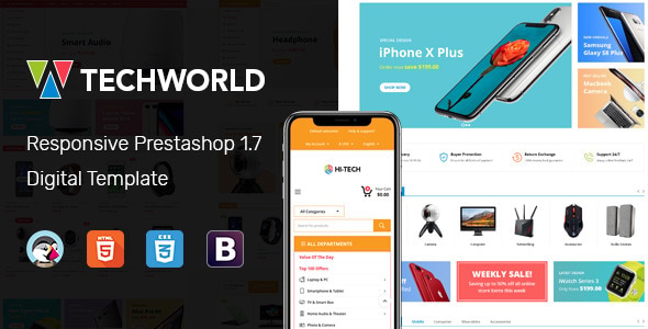 TechWorld - Responsive Prestashop Digital Theme - Technology PrestaShop