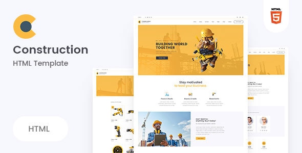Neerman - Clean Construction HTML5 Template - Business Corporate