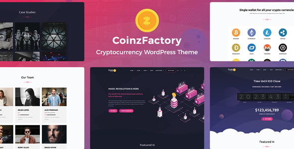 CoinzFactory - Cryptocurrency WordPress Theme - Technology WordPress