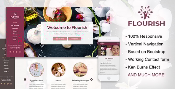 Flourish - Beauty / Spa HTML5 Template - Health & Beauty Retail