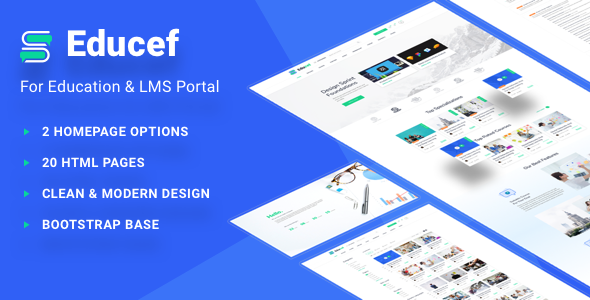 Educef - LMS HTML Template - Corporate Site Templates