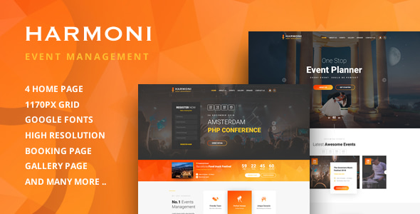 Harmoni - Event Management HTML Template - Events Entertainment