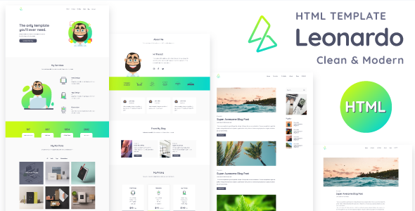 Leonardo - Personal Portfolio Html Template - Portfolio Creative
