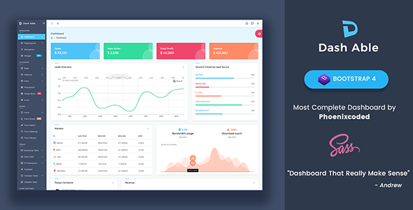 Dash Able Bootstrap Admin Template - Admin Templates Site Templates