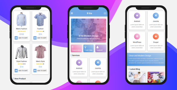 Xtra | Mobile Template - Mobile Site Templates