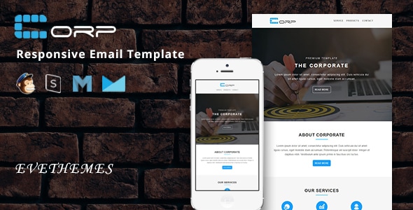 Corp - Responsive Email Template - Newsletters Email Templates