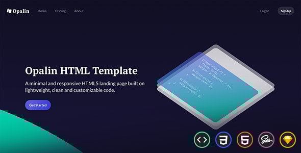 Opalin - Startup HTML Template - Technology Site Templates